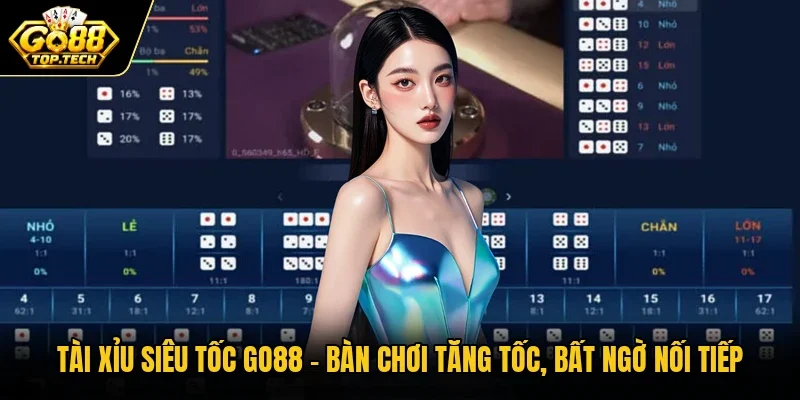 Tài Xỉu Siêu Tốc Go88 - Bàn Chơi Tăng Tốc, Bất Ngờ Nối Tiếp